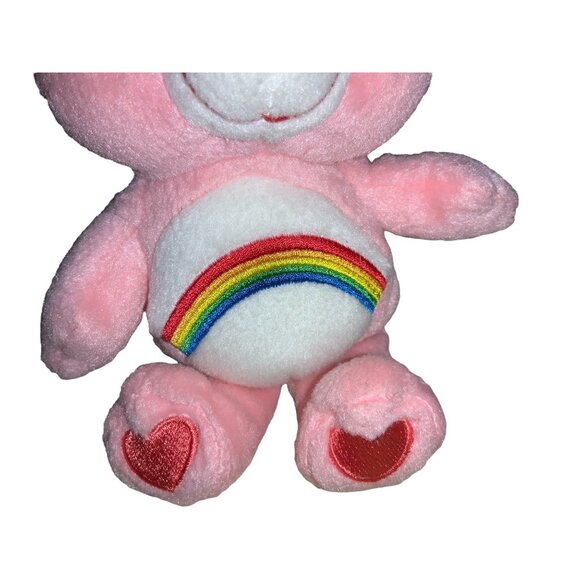Care Bears Pink Cheer Bear- 7 inches Rainbow on Front - Picture 2 of 8